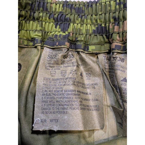 CADPAT Rain Pants Size 6738 Canadian Military Digital Camouflage - Picture 2 of 14